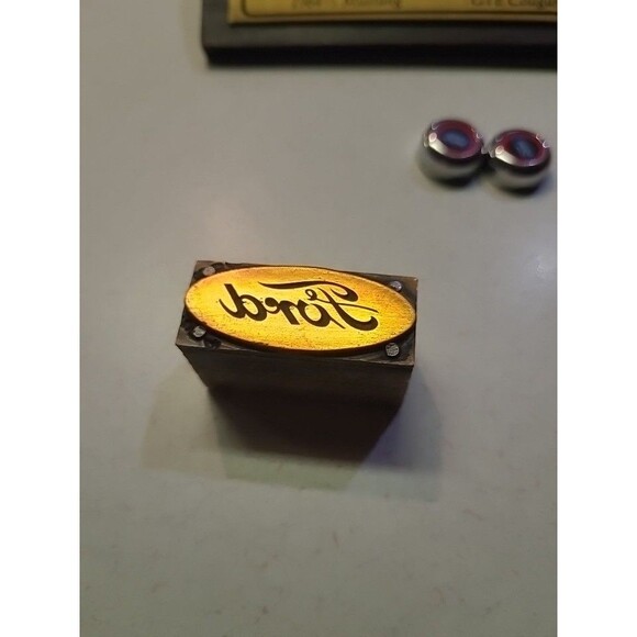 Vintage Letterpress Printing Block Ford Advertising Logo - Picture 5 of 5